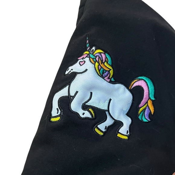Rip N Dip Nermland Unicorn Graphic Black Pullover Hoodie SZ S - Picture 6 of 13